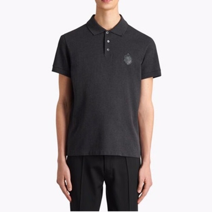 ベルルッティメンズブラックポロ半袖Tシャツr0083
