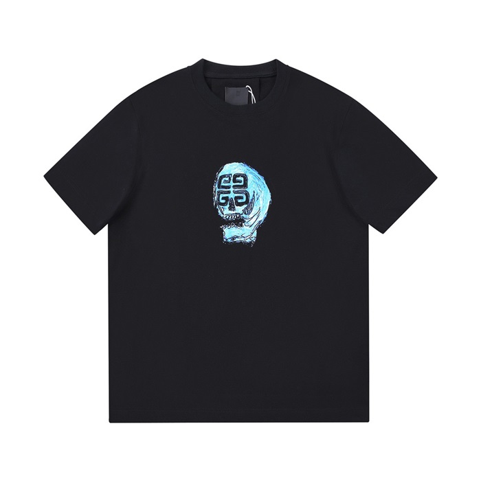 ジバンシィメンズクルーネックブラック半袖Tシャツv0642