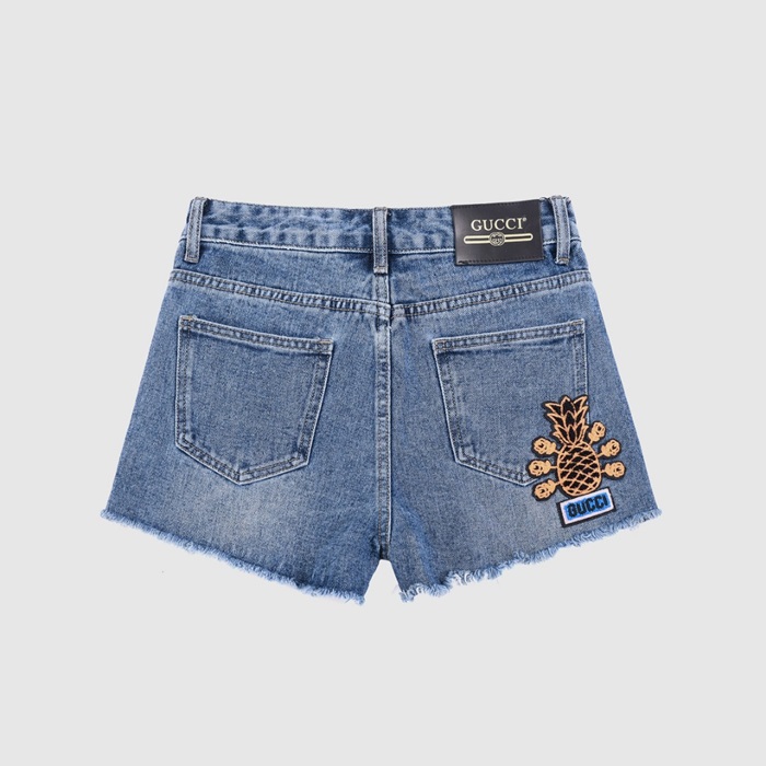 グッチレディースカジュアルブルーショートパンツc04690