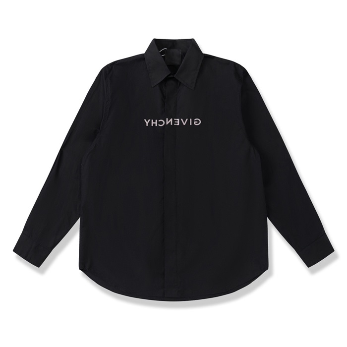 ジバンシィメンズモダンブラックシャツv0644