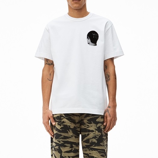 アレクサンダーワンメンズトレンディホワイト半袖Tシャツx0194