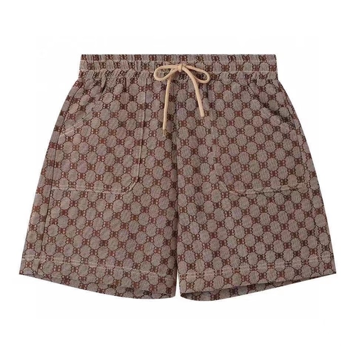 バレンシアガメンズカジュアルキャメルショートパンツl01377