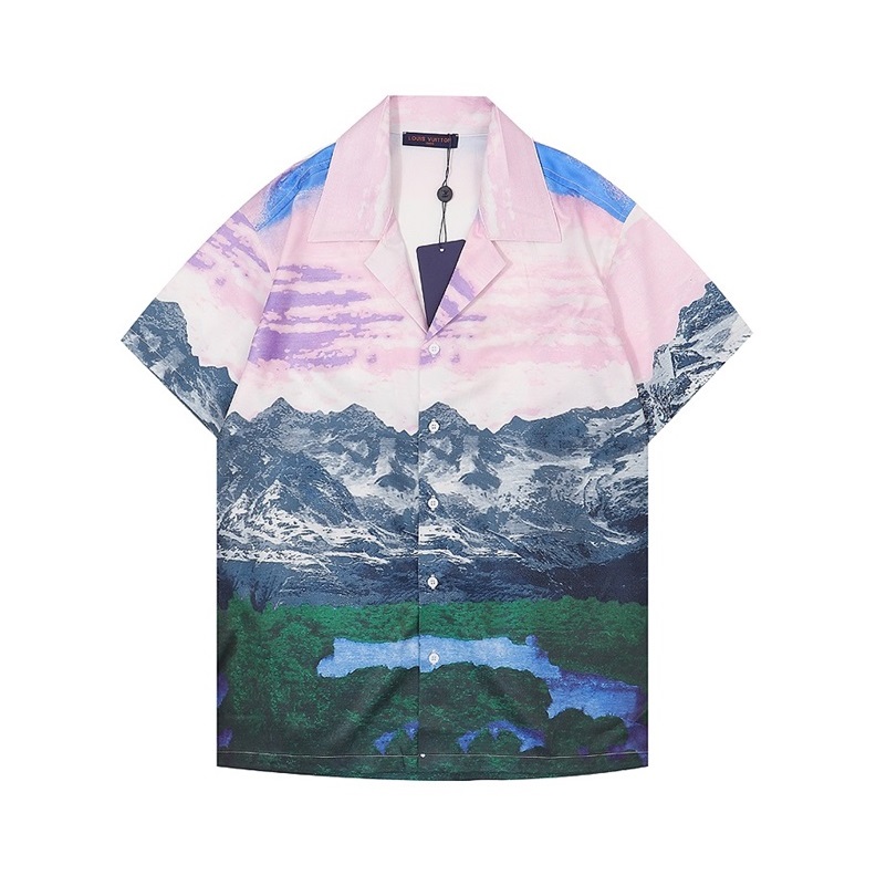 ルイヴィトンメンズブルートレンディ半袖Tシャツu04106