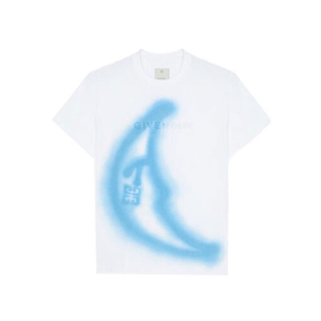 ジバンシィメンズクルーネックホワイト半袖Tシャツv0648