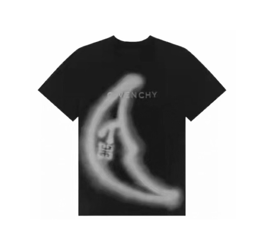 ジバンシィメンズクルーネックブラック半袖Tシャツv0649