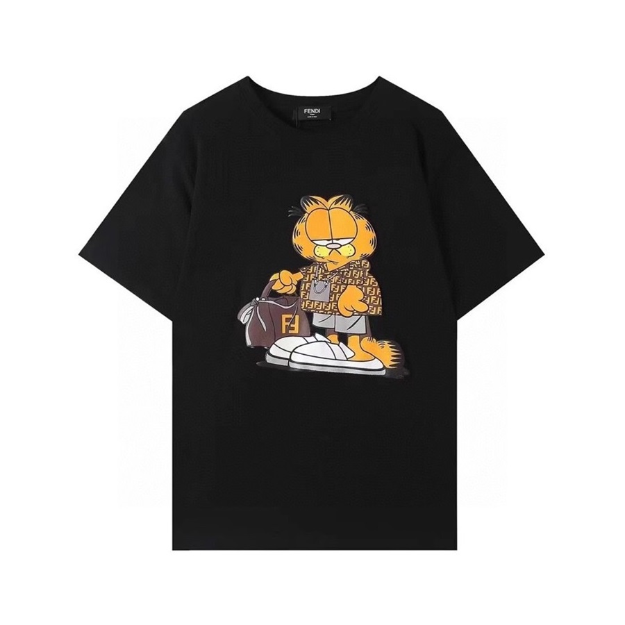 ェンディメンズクルーネックブラック半袖Tシャツn01174