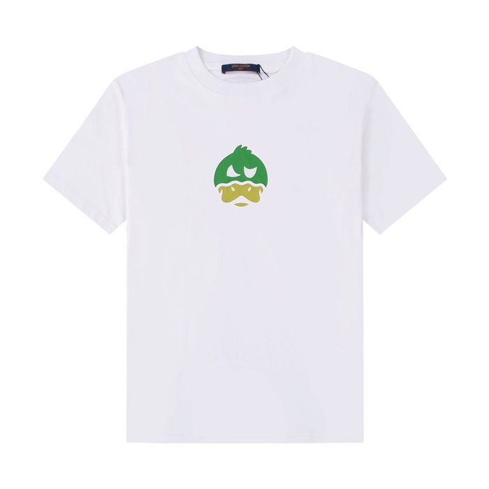 ルイヴィトンメンズホワイトクルーネック半袖Tシャツu04122