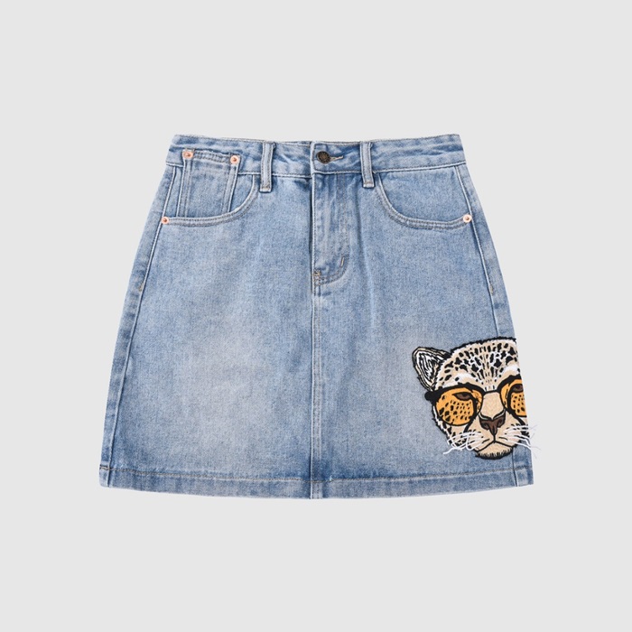 グッチレディースカジュアルブルースカートc04720