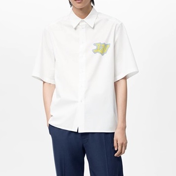 ルイヴィトンメンズホワイトポロ半袖Tシャツu04128