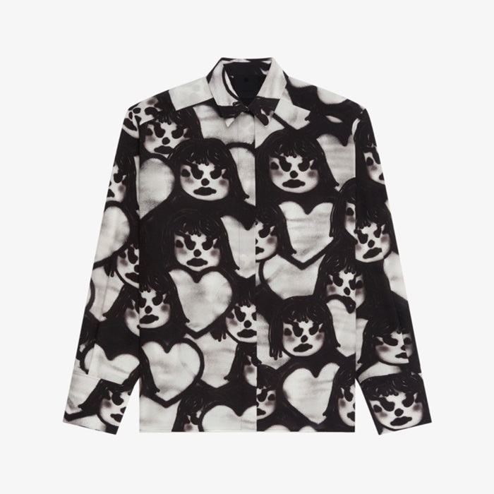 ジバンシィメンズモダンブラックシャツv0652