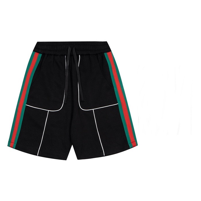 グッチメンズカジュアルブラックショートパンツc04724