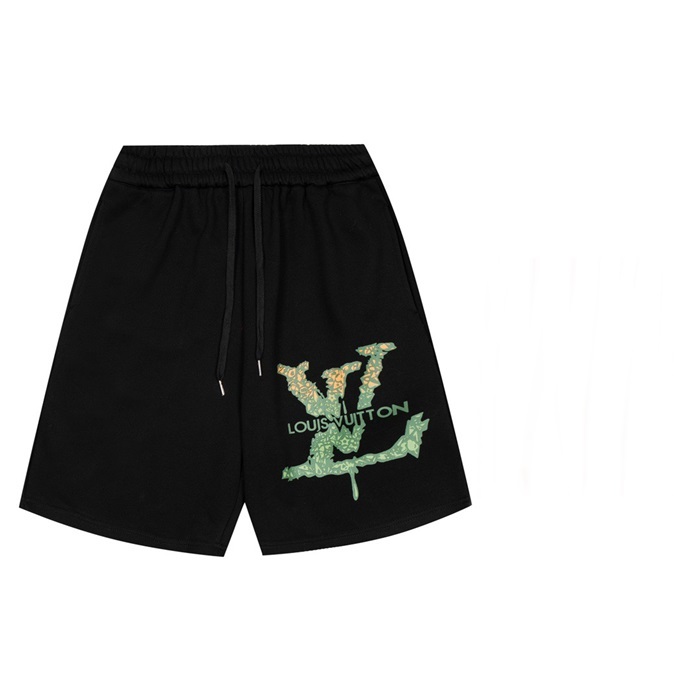ルイヴィトンメンズブラックショートパンツu04130