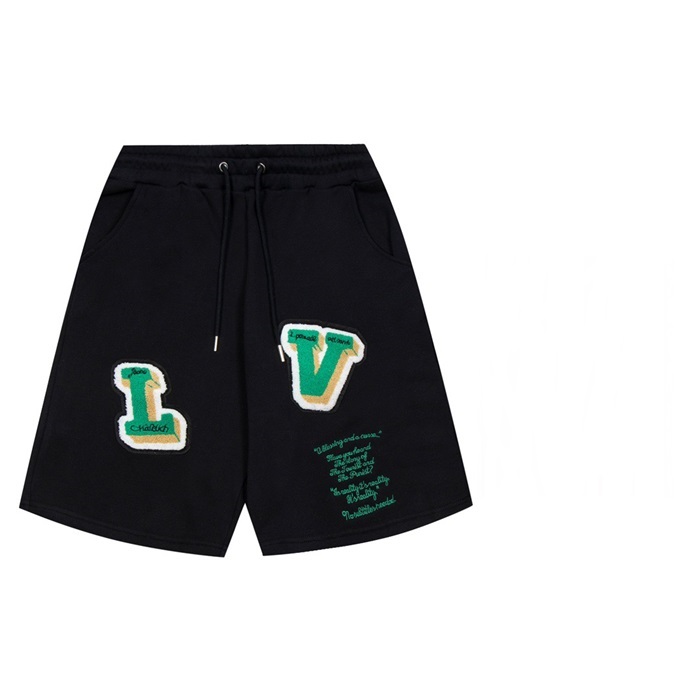 ルイヴィトンメンズブラックショートパンツu04132