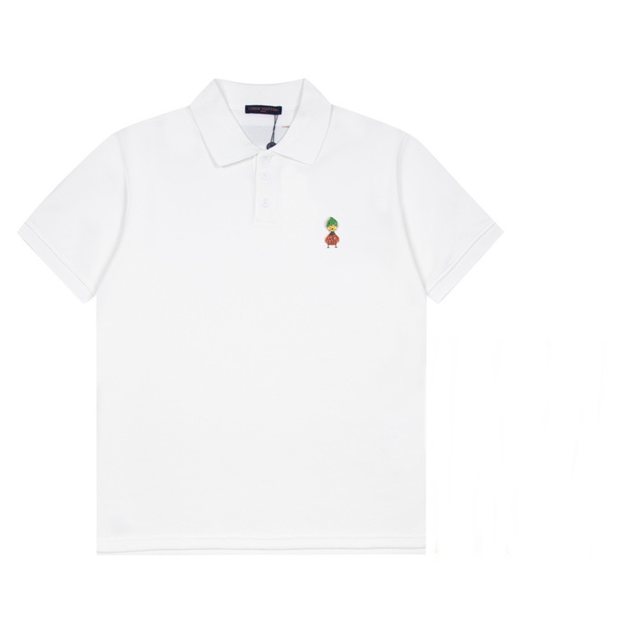 ルイヴィトンメンズポロホワイト半袖Tシャツu04136