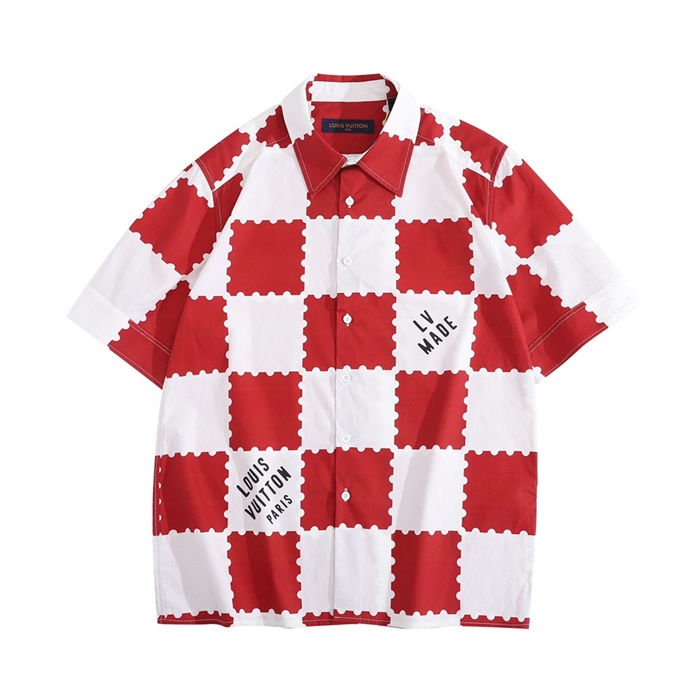 ルイヴィトンメンズレッドポロ半袖Tシャツu04140