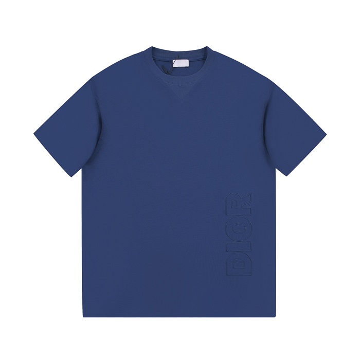 ディオールメンズクルーネックネイビー半袖Tシャツo01756
