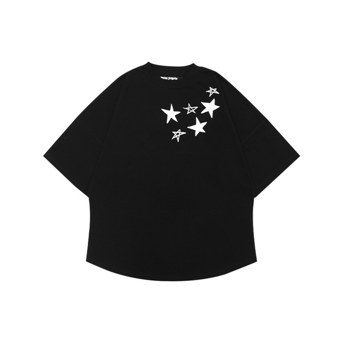 パームエンジェルスメンズクルーネックブラック半袖Tシャツm0370