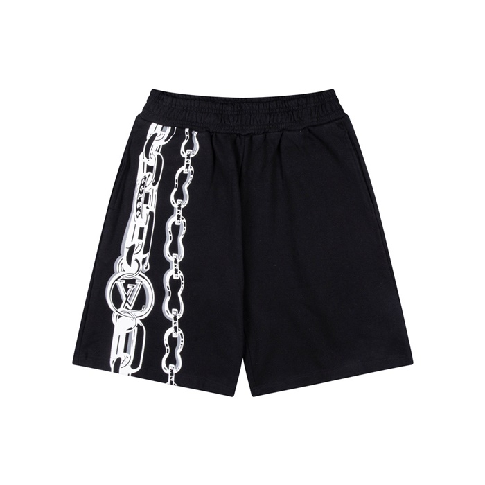 ルイヴィトンメンズブラックショートパンツu04154