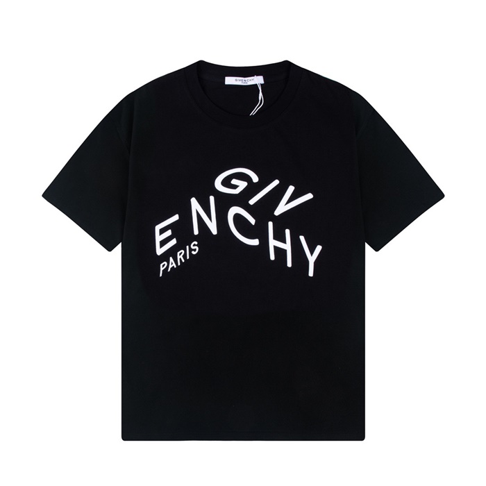 ジバンシィメンズクルーネックブラック半袖Tシャツv0667