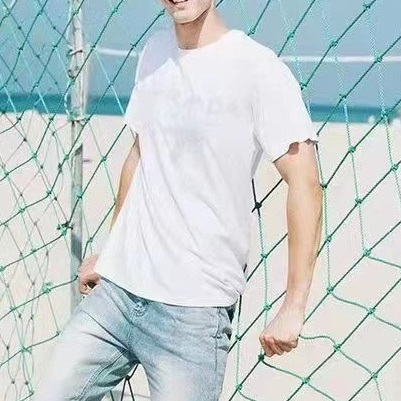 プラダメンズホワイトクルーネック半袖Tシャツa02663