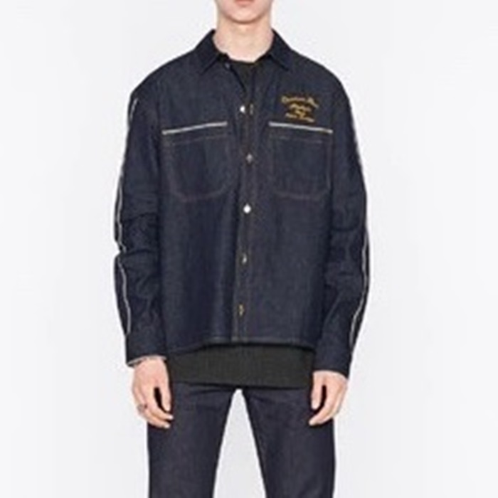 ディオールメンズクラシックブルーシャツo01757