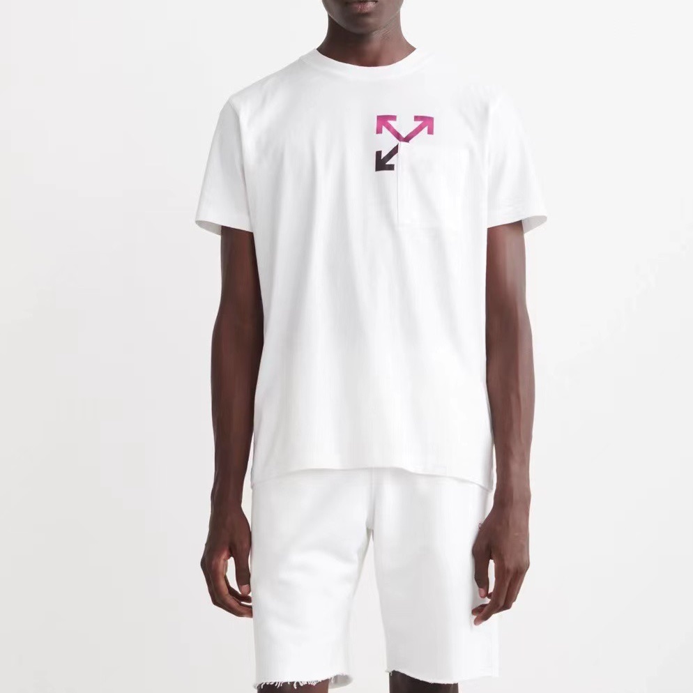 オフホワイトメンズモダンホワイト半袖Tシャツf08234