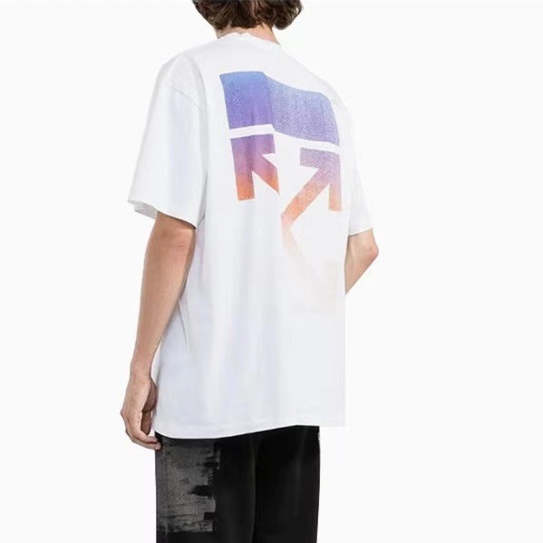 オフホワイトメンズモダンホワイト半袖Tシャツf0828