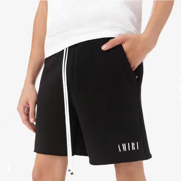 アミリメンズカジュアルブラックショートパンツr0350