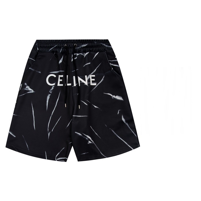 セリーヌメンズブラックショートパンツl251