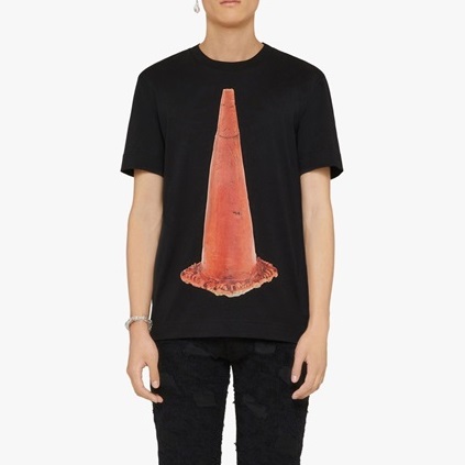 ジバンシィメンズクルーネックブラック半袖Tシャツv0676