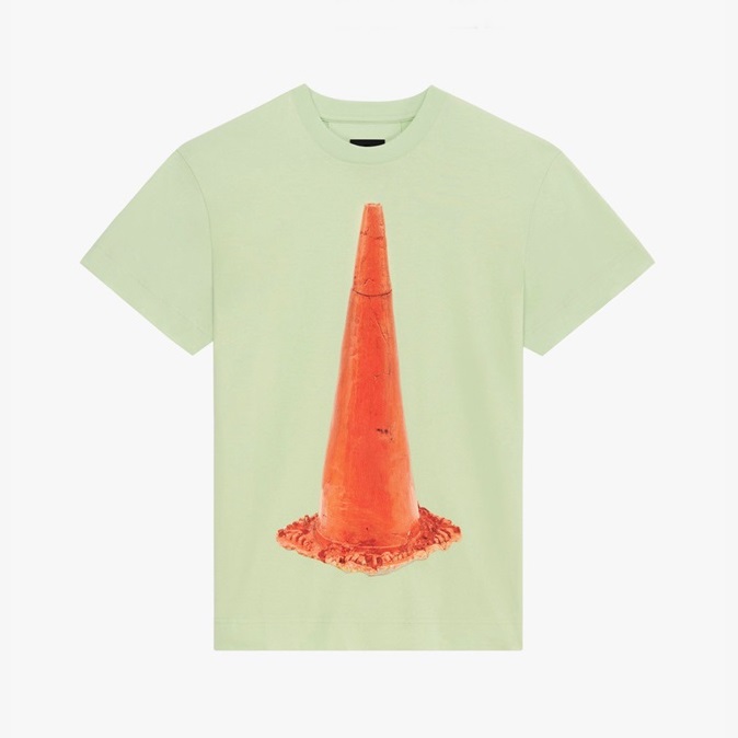 ジバンシィメンズクルーネックミント半袖Tシャツv0677