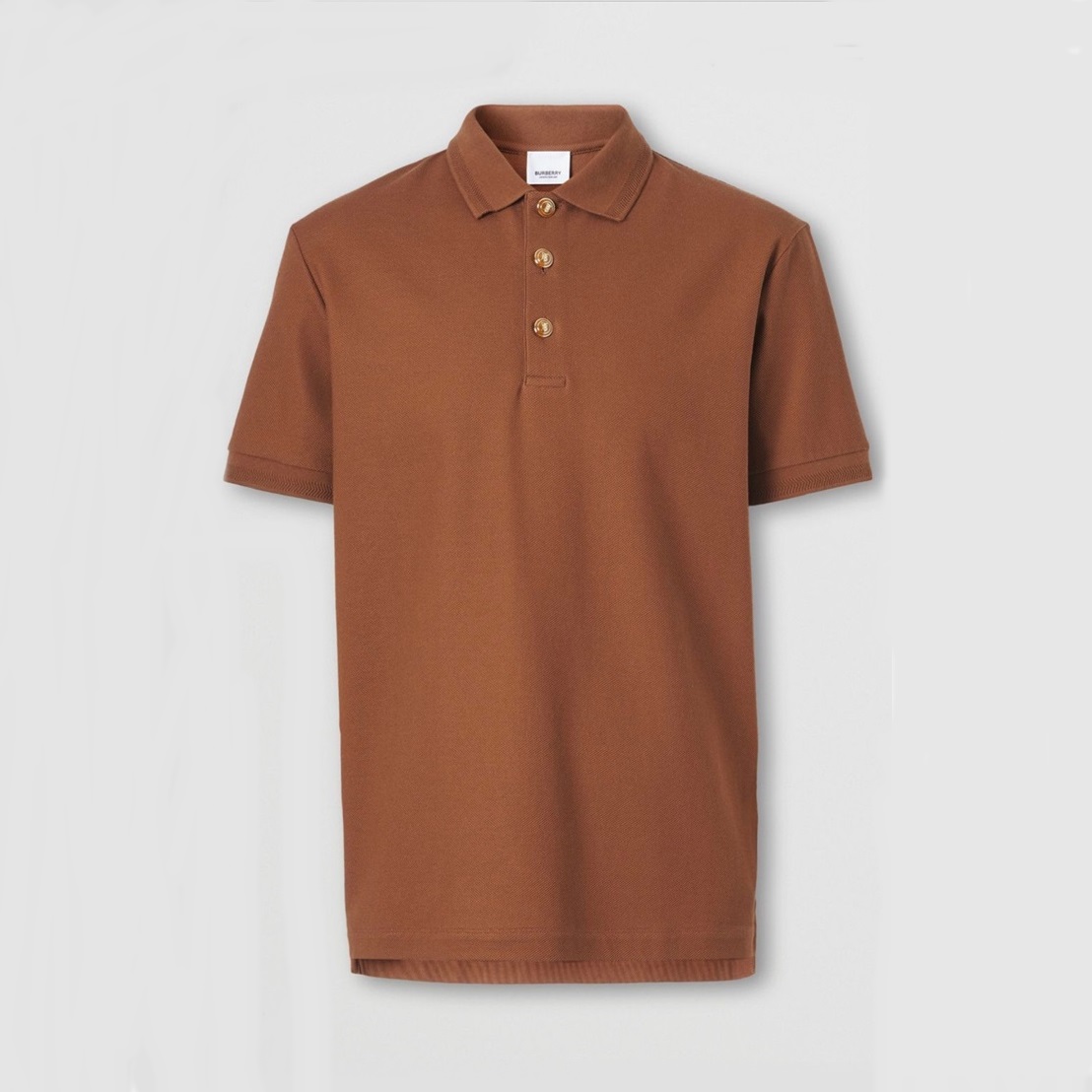 バーバリーメンズキャメルポロ半袖Tシャツr04296