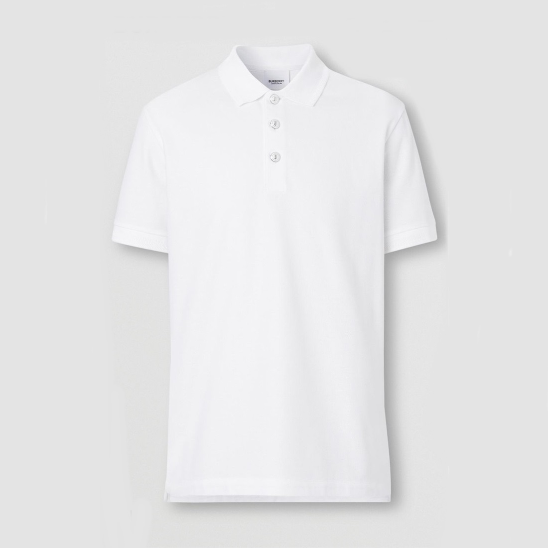 バーバリーメンズホワイトポロ半袖Tシャツr04299