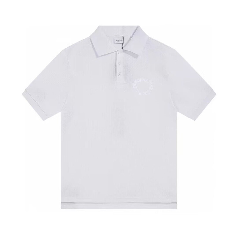 バーバリーメンズホワイトポロ半袖Tシャツr04302
