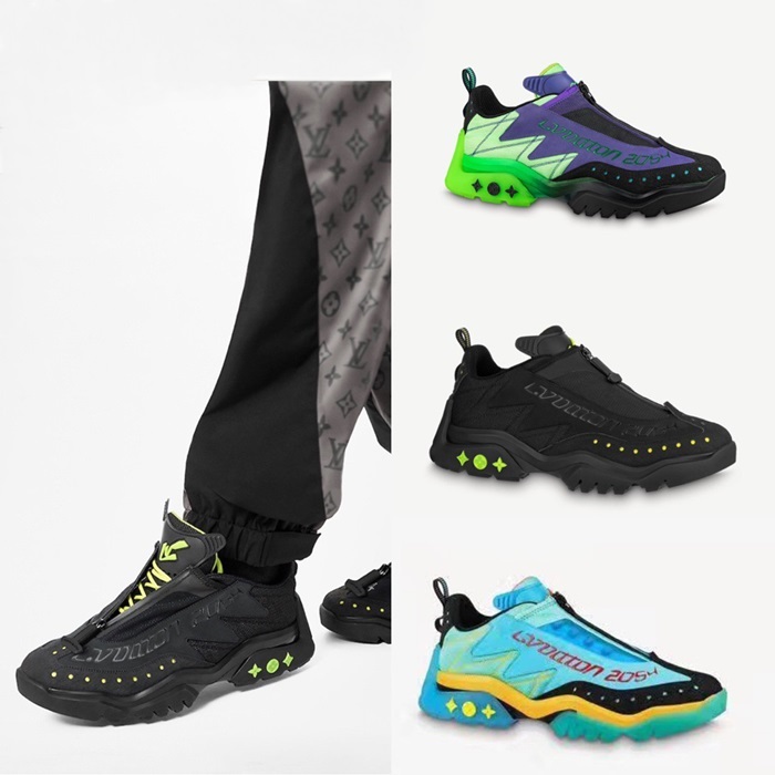 ルイヴィトンメンズクラシックブラックスニーカーu04204