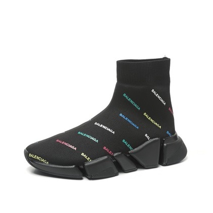 バレンシアガユニセックスクラシックブラックスニーカーl01418