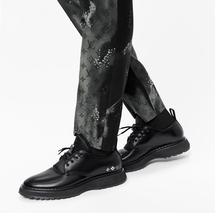 ルイヴィトンメンズブラックオックスフォードシューズu04206
