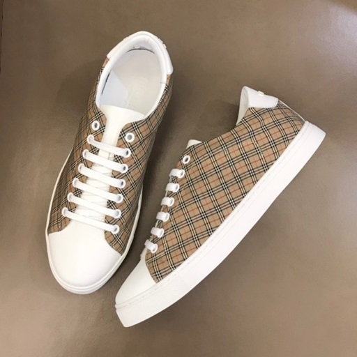 バーバリーメンズヴィンテージキャメルスニーカーr04308