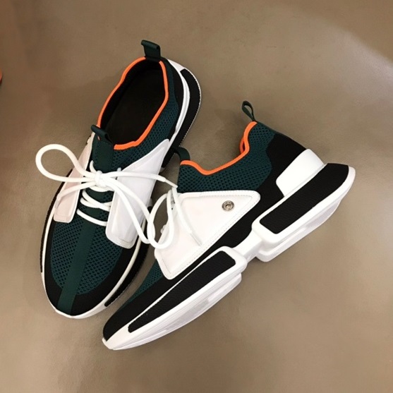 エルメスメンズクラシックブルースニーカーr0754