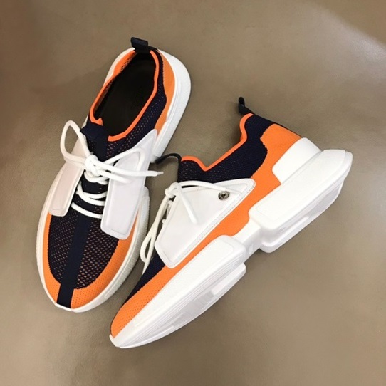 エルメスメンズクラシックブラックスニーカーr0757