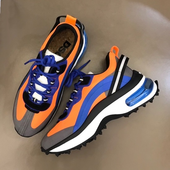 ディースクエアードメンズトレンディオレンジスニーカーq004