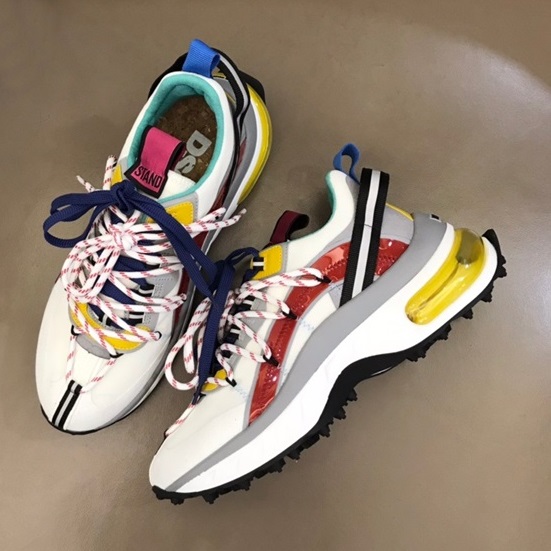 ディースクエアードメンズトレンディホワイトスニーカーq005