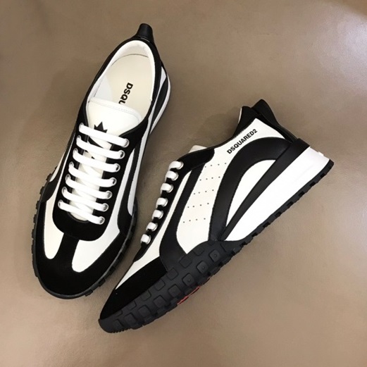 ディースクエアードメンズトレンディブラックスニーカーq0013