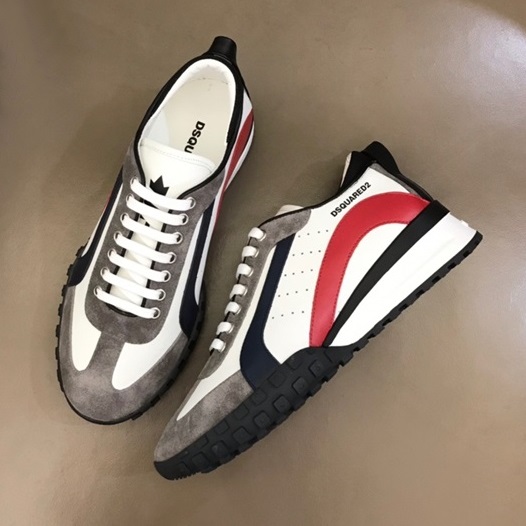 ディースクエアードメンズトレンディレッドスニーカーq0014