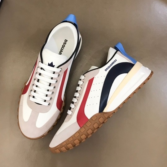 ディースクエアードメンズトレンディレッドスニーカーq0017