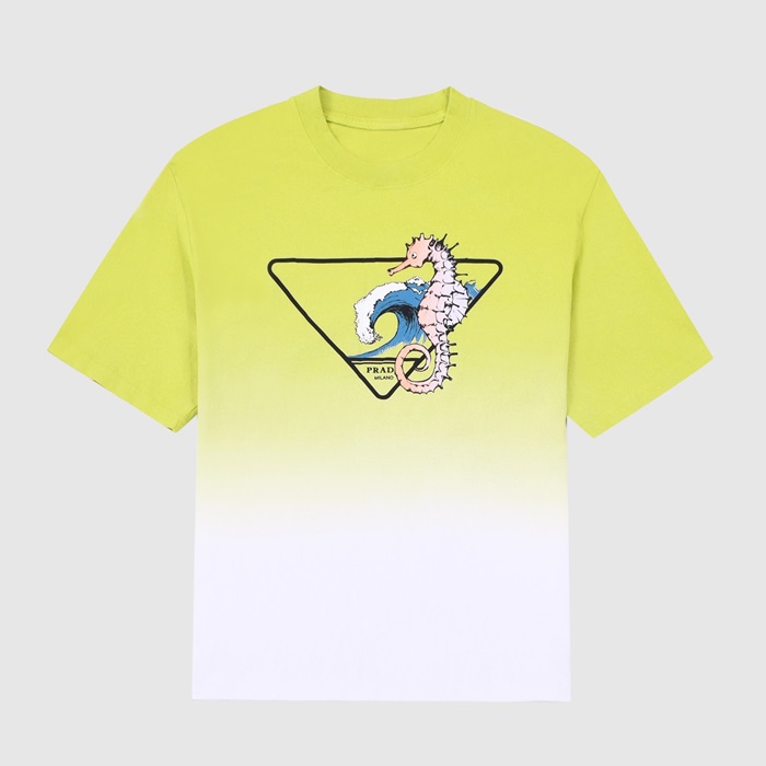 プラダメンズクルーネック半袖Tシャツa02686