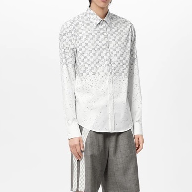 ルイヴィトンメンズイニシャルホワイトシャツu04340