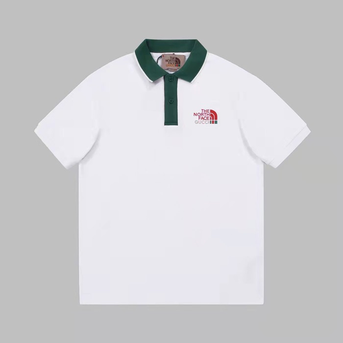 グッチメンズホワイトポロ半袖Tシャツc04836