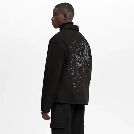 ルイヴィトンメンズトレンディブラックジャケットu04348