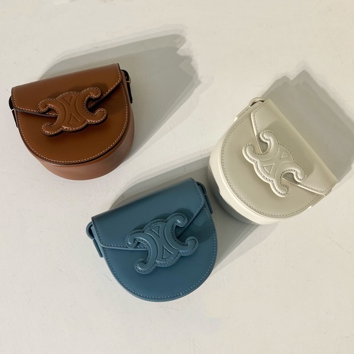 セリーヌレディースブルーミニバッグl0290